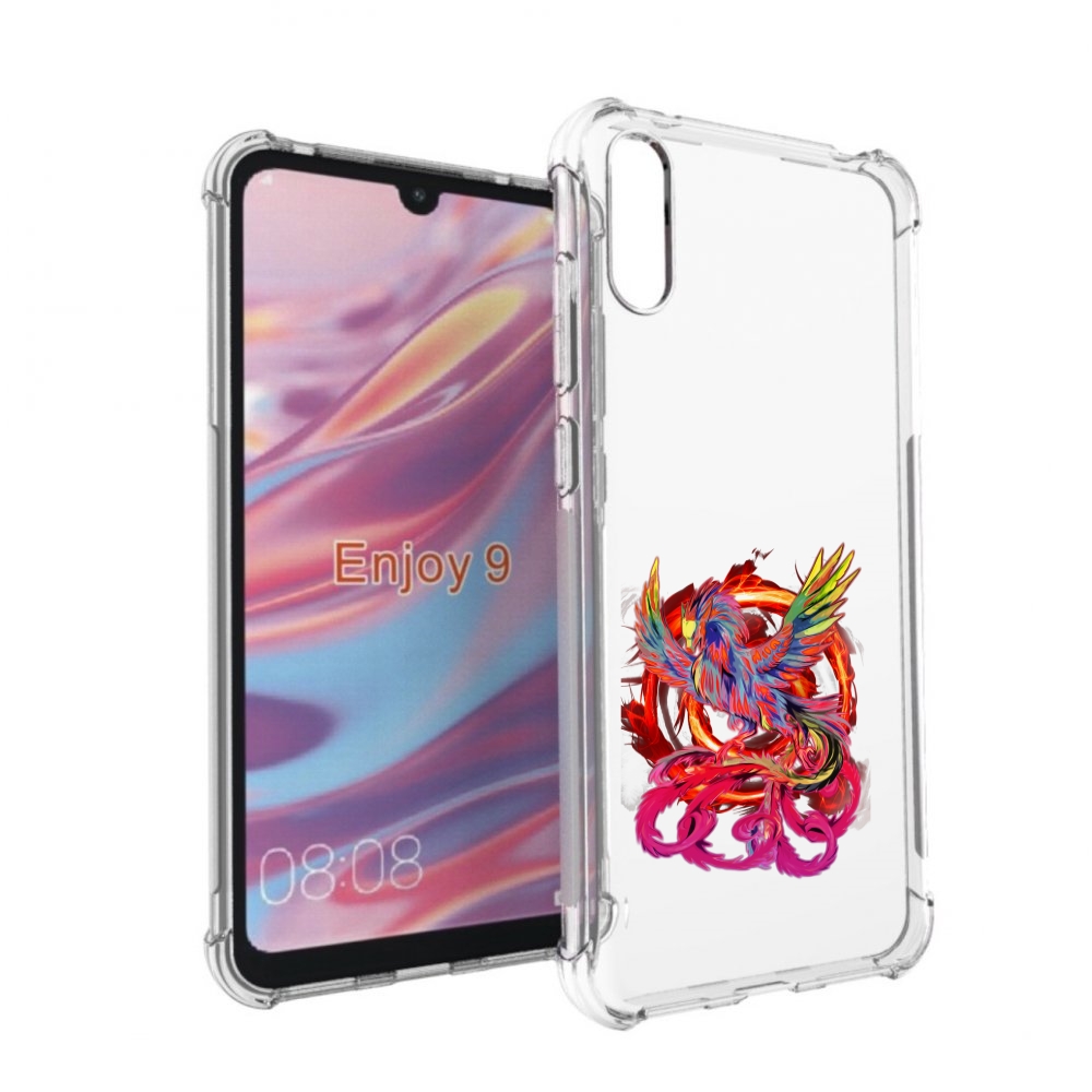 

Чехол бампер MyPads красочный феникс для Huawei Enjoy 9., Прозрачный, Tocco