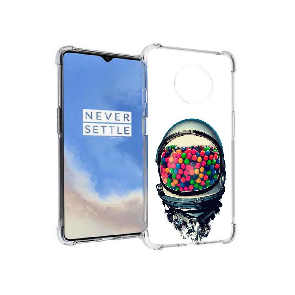 

Чехол MyPads Tocco для OnePlus 7T шлем космонавта (PT227044.138.700), Прозрачный, Tocco