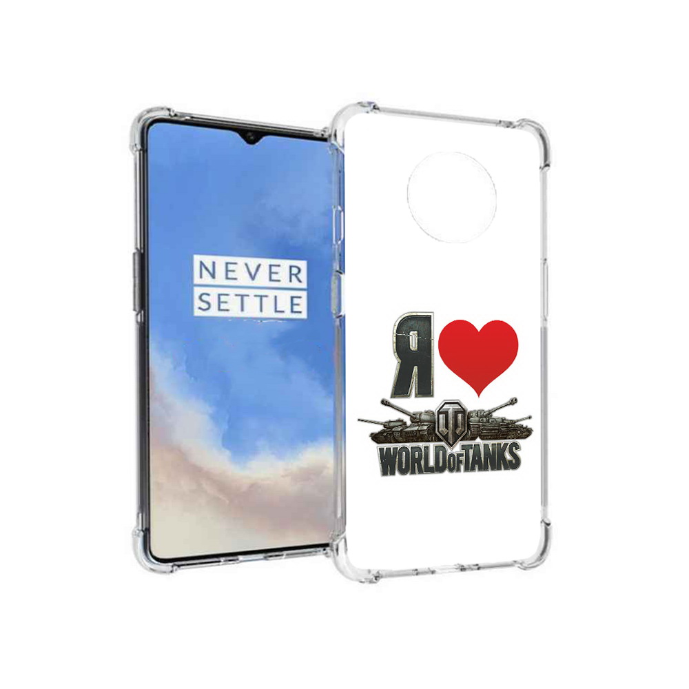 

Чехол MyPads Tocco для OnePlus 7T я люблю ворлд оф танк (PT227044.138.702), Прозрачный, Tocco