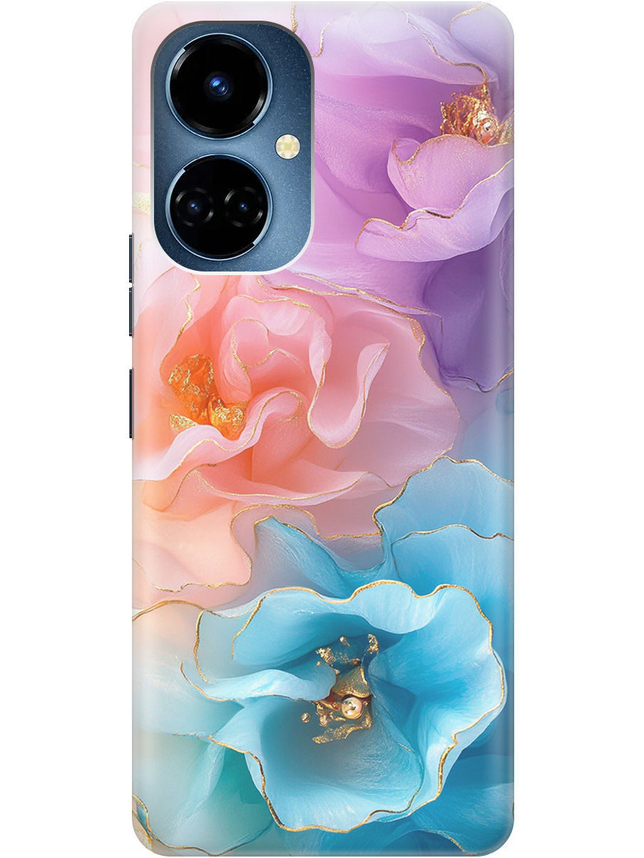 

Силиконовый чехол на Tecno Camon 19 / 19 Pro с принтом "Изумительные цветы", Прозрачный;фиолетовый;голубой;оранжевый;розовый, 778675823