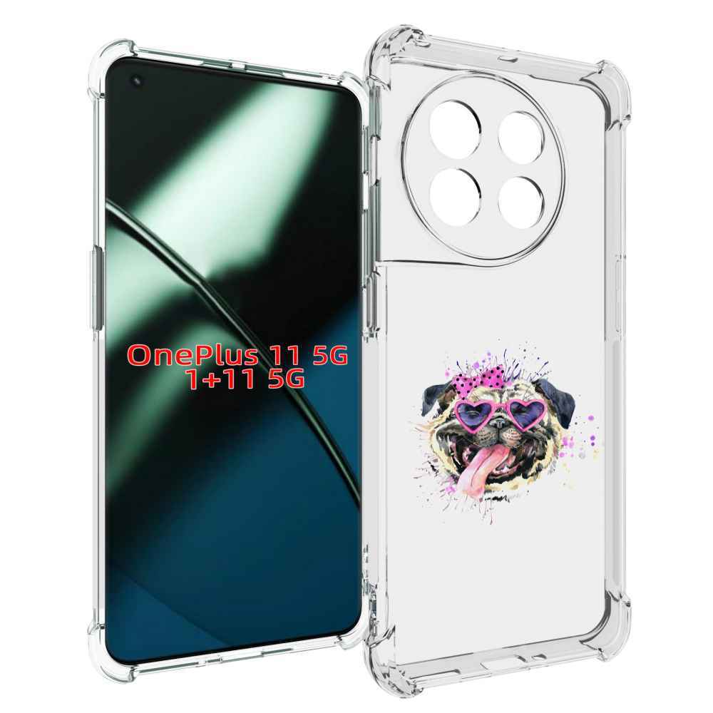 

Чехол MyPads Веселая собака для OnePlus 11, Прозрачный, Tocco