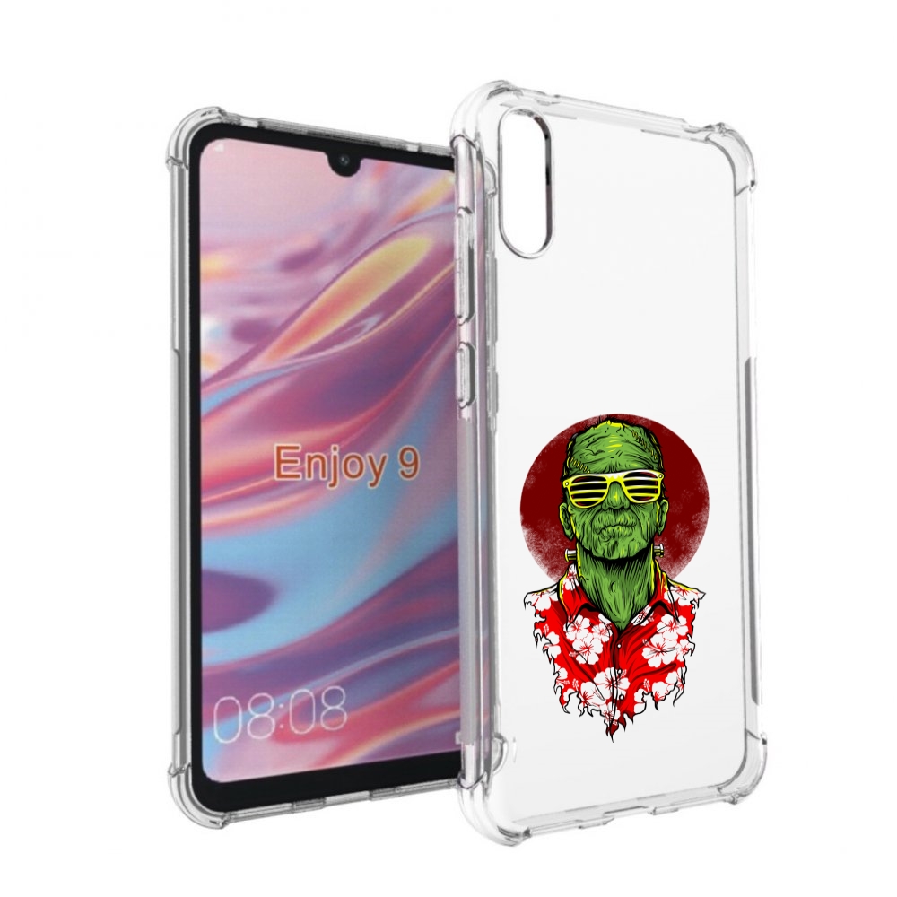 

Чехол бампер MyPads крутой зеленый мужчина в очках для Huawei En, Прозрачный, Tocco