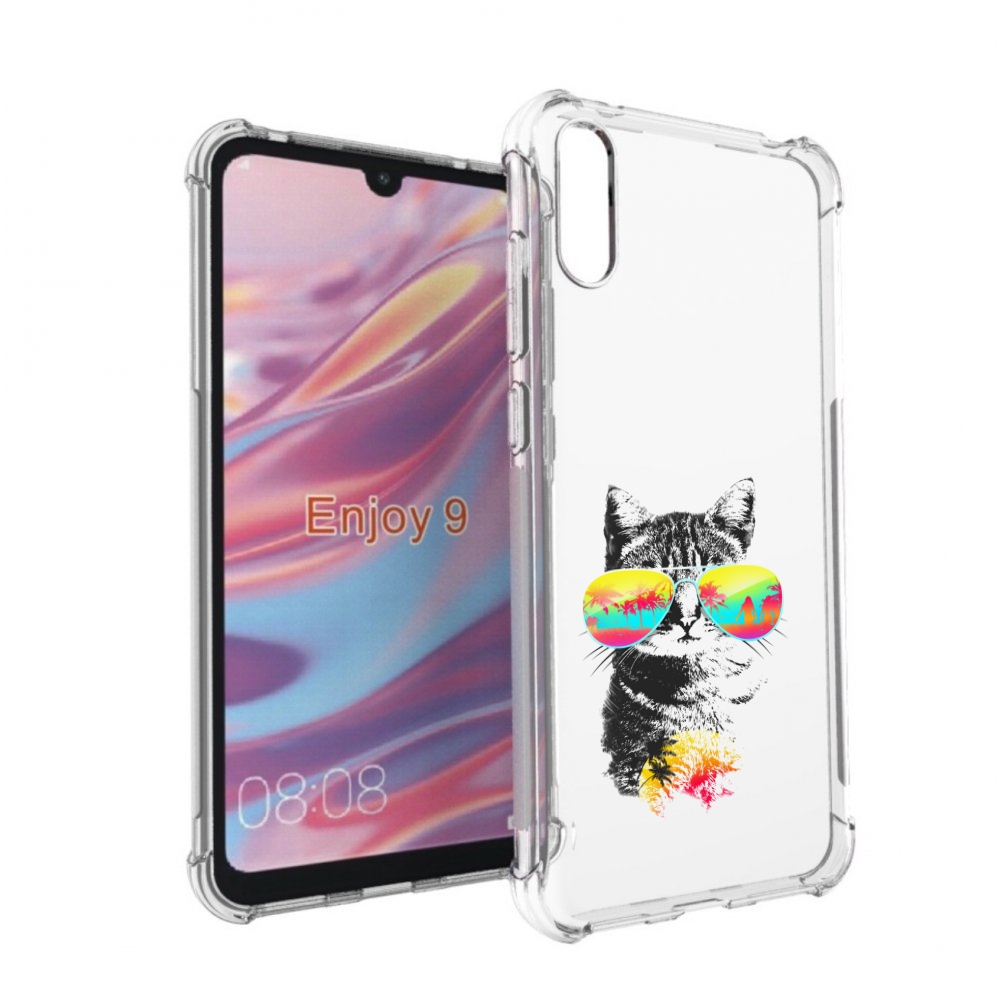 

Чехол бампер MyPads крутой кот для Huawei Enjoy 9., Прозрачный, Tocco