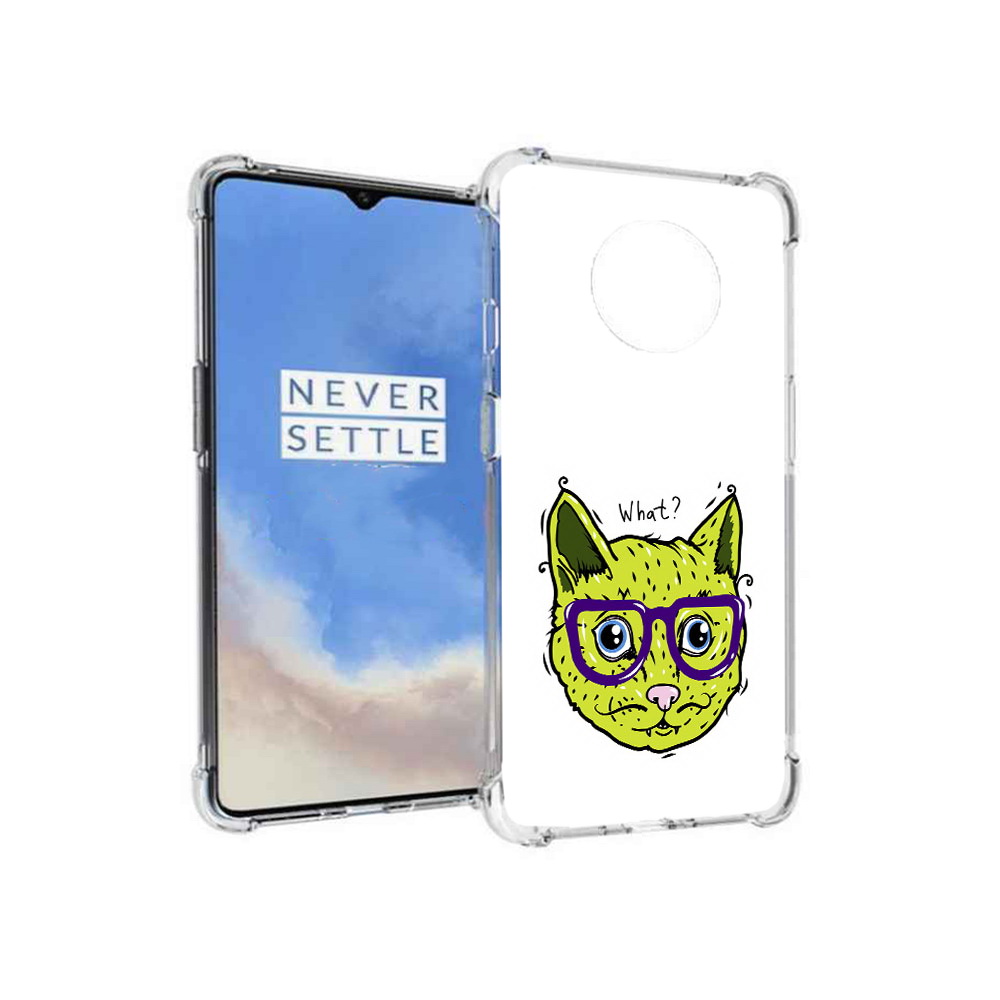 

Чехол MyPads Tocco для OnePlus 7T Зеленый кот (PT227044.138.86), Прозрачный, Tocco