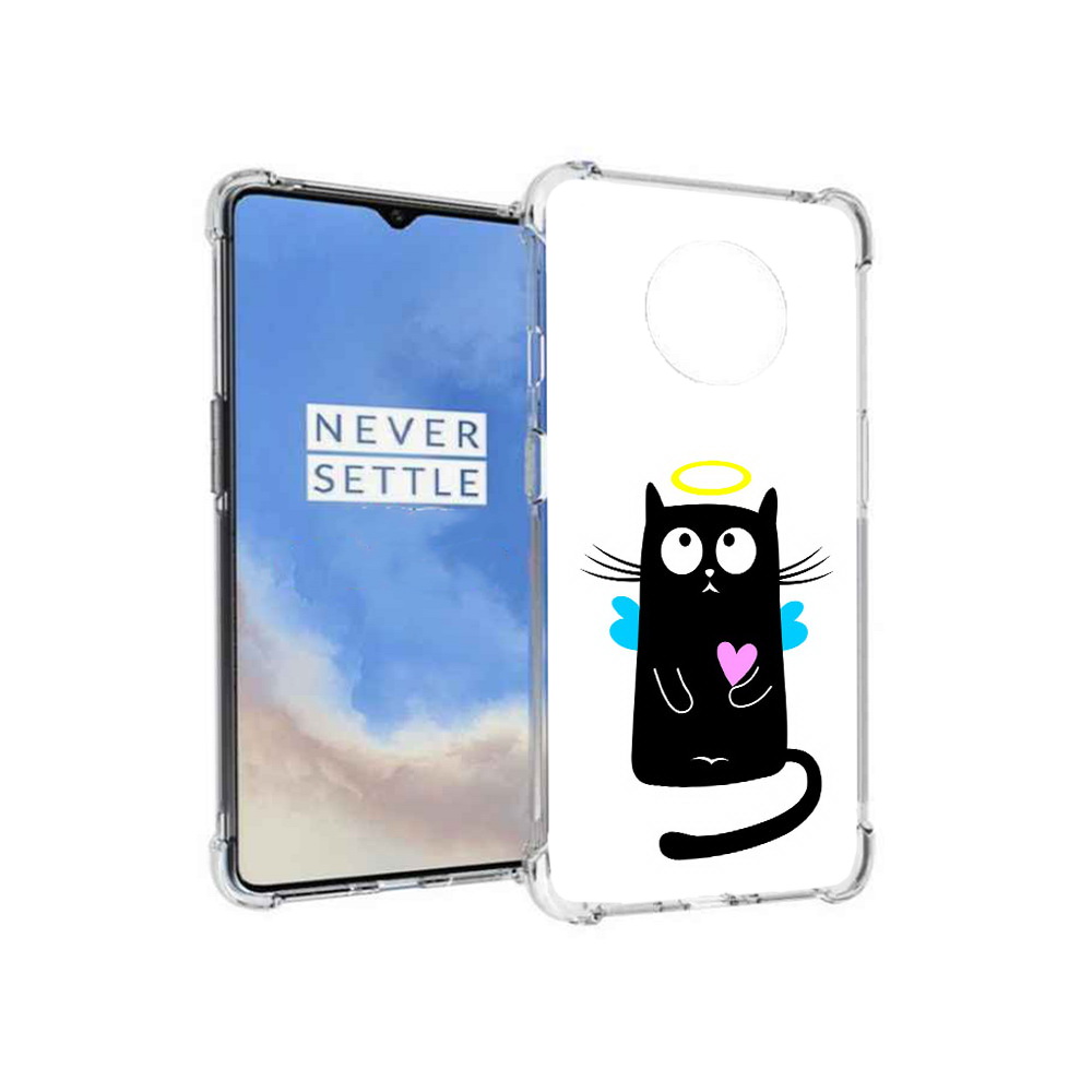 

Чехол MyPads Tocco для OnePlus 7T Кот ангелок (PT227044.138.96), Прозрачный, Tocco