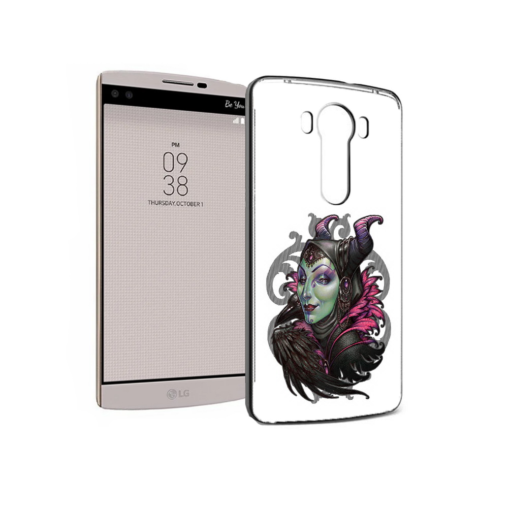 

Чехол MyPads Tocco для LG V10 зеленая девушка с вороном (PT25325.78.357), Прозрачный, Tocco