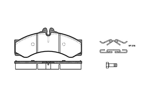 

Колодки Дисковые П. Mb Sprinter 408D/410D/412D 96>, Vw Lt46 2.3I-2.8Tdi 96> 614 00