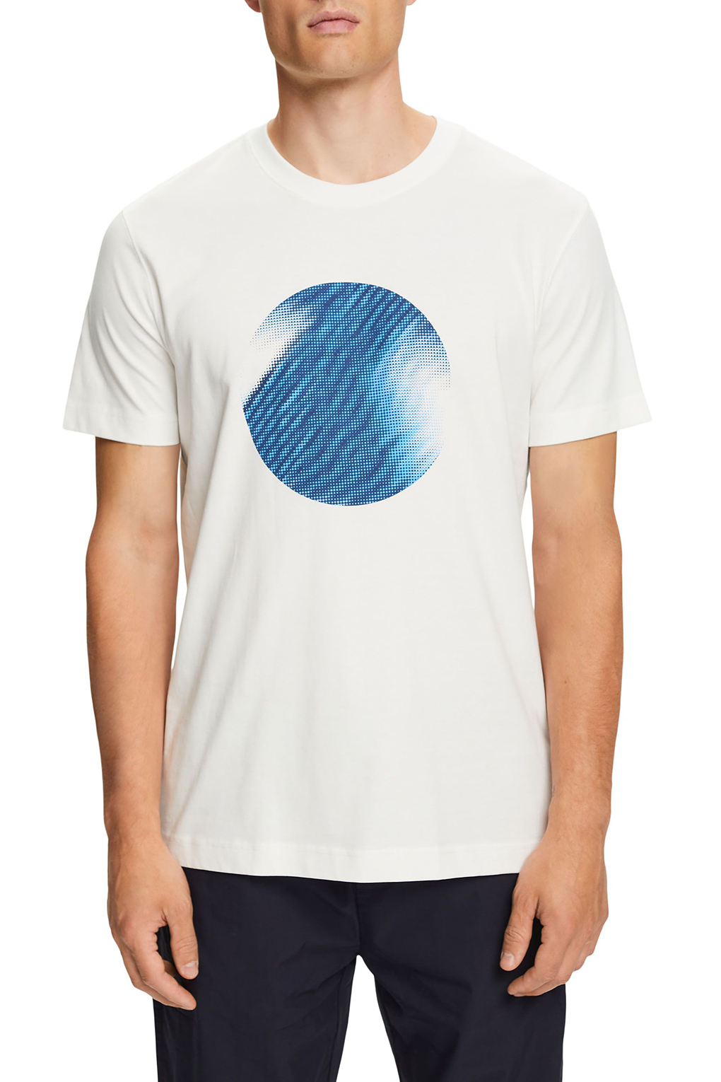 

Футболка мужская Esprit Casual 083EE2K307 серая M, Серый, 083EE2K307