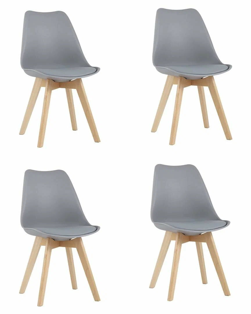 

Комплект стульев 4шт. Stool Group Frankfurt серый/бежевый, Frankfurt