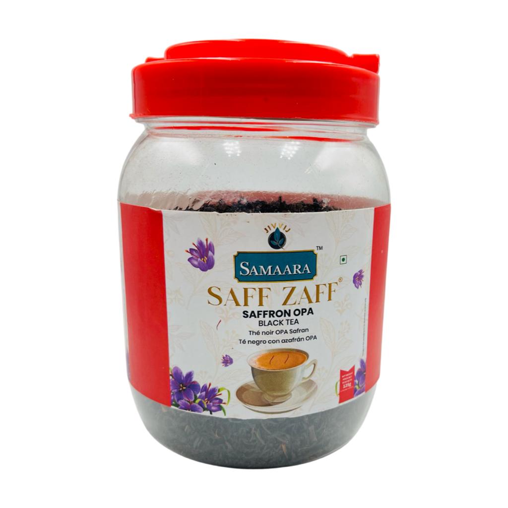 Чай Samaara с шафраном Khadi Saff Opa черный ароматизированный листовой, 125 г