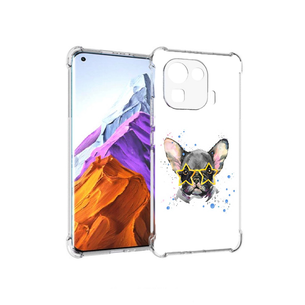 

Чехол MyPads Tocco для Xiaomi 11 Pro буля в очках (PT144585.286.252), Прозрачный, Tocco