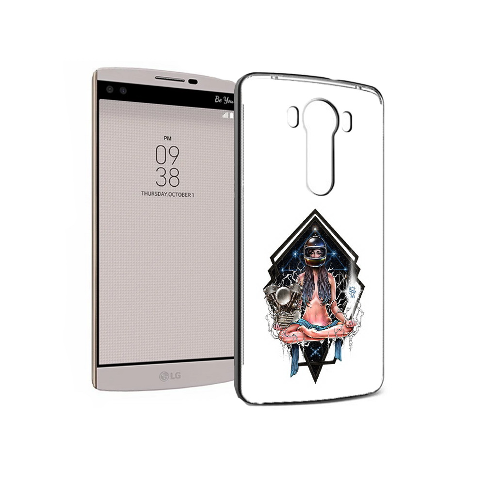 

Чехол MyPads Tocco для LG V10 красивая девушка в шлеме (PT25325.78.406), Прозрачный, Tocco