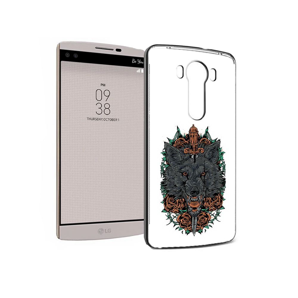 

Чехол MyPads Tocco для LG V10 красивый злой волк (PT25325.78.409), Прозрачный, Tocco