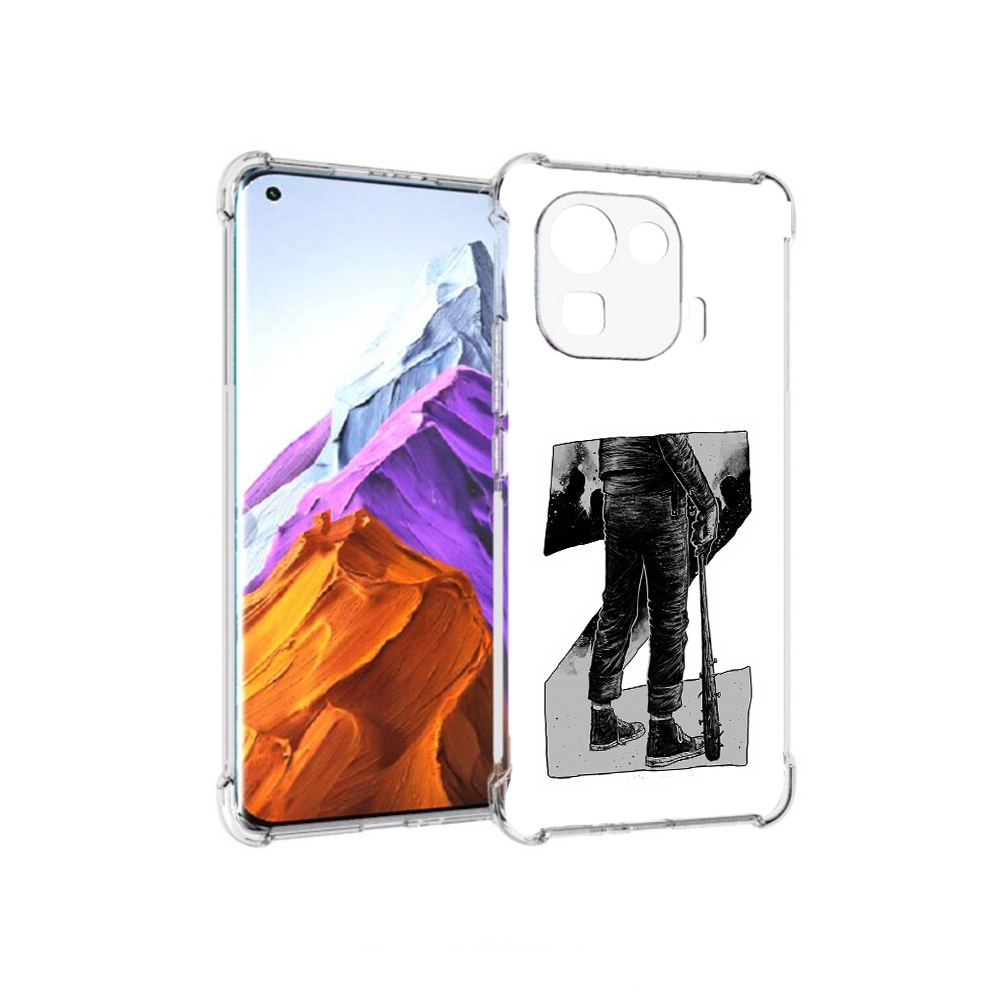 

Чехол MyPads Tocco для Xiaomi 11 Pro воин черно белый (PT144585.286.265), Tocco