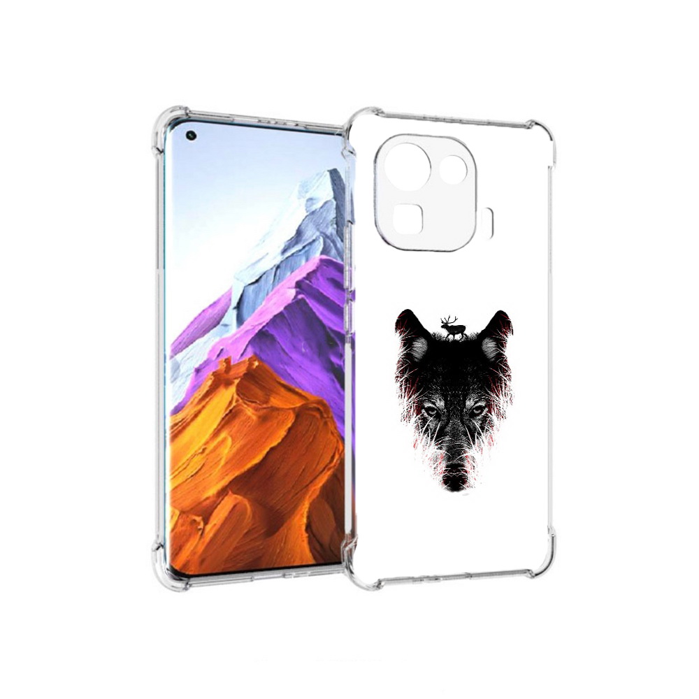 

Чехол MyPads Tocco для Xiaomi 11 Pro волк в траве (PT144585.286.267), Прозрачный, Tocco