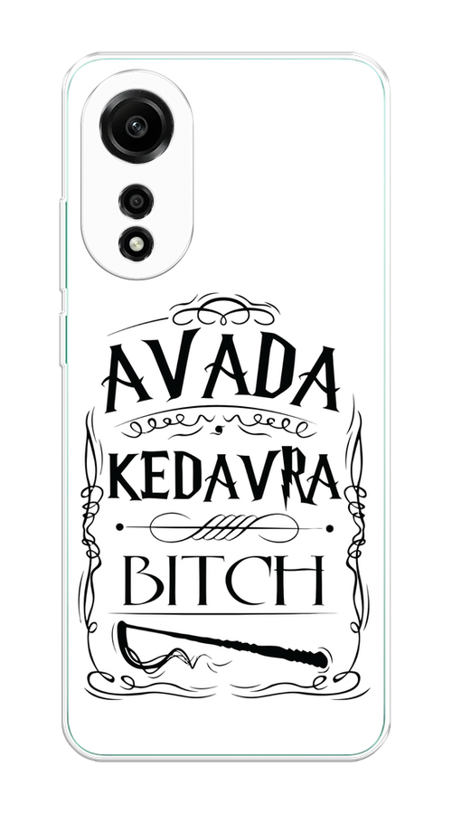 

Чехол на Oppo A78 4G "Avada kedavra bitch", Белый;серый;черный, 2514750-1
