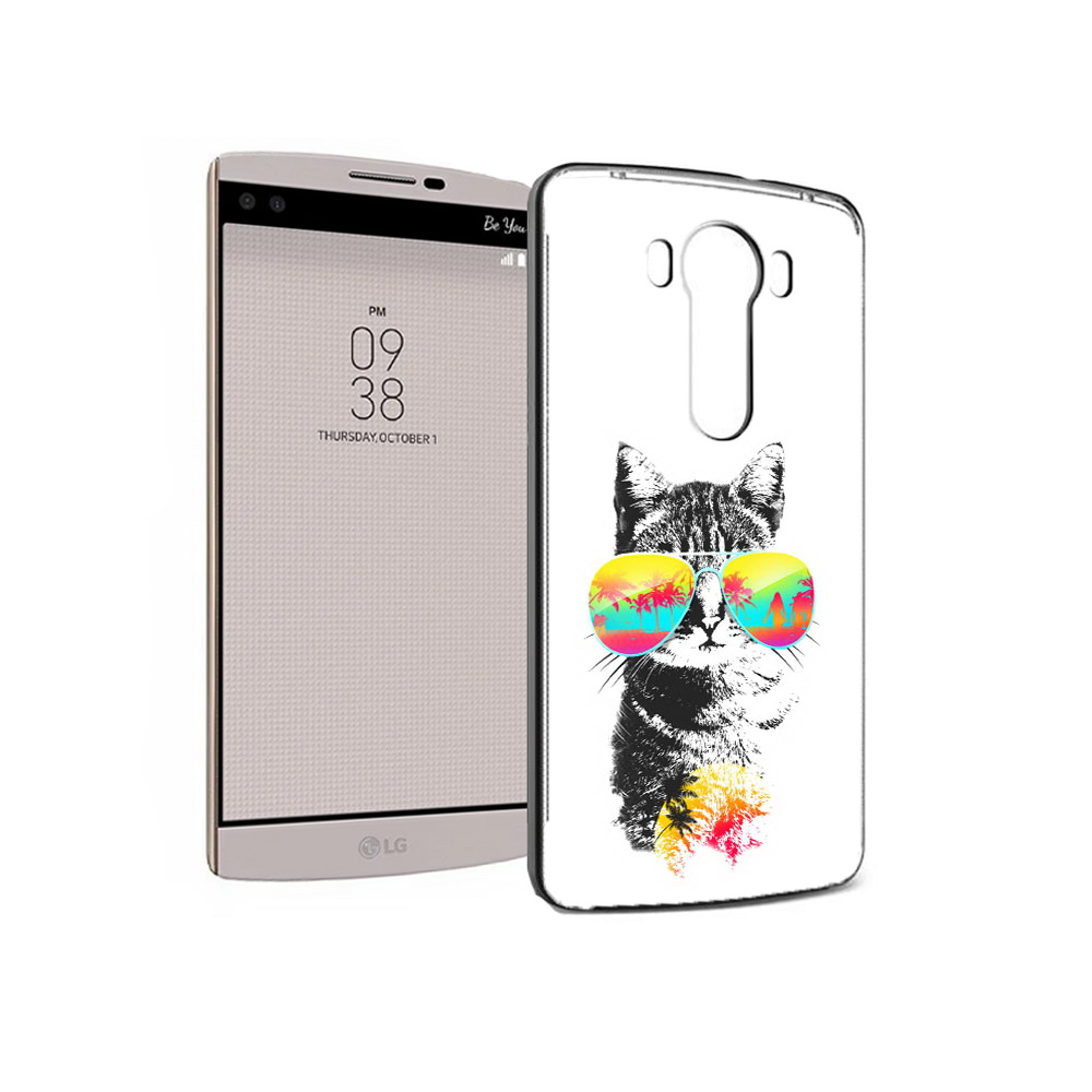 

Чехол MyPads Tocco для LG V10 крутой кот (PT25325.78.425), Прозрачный, Tocco