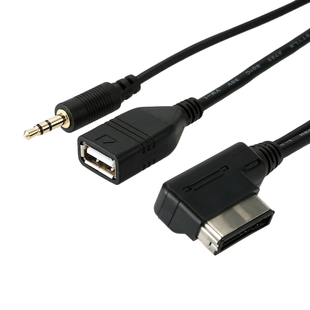 фото Кабель mdi mmi to 3,5mm + usb type a female 140см aux41457 espada