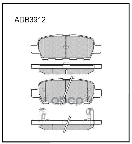 

Тормозные колодки ALLIED NIPPON ADB3912HD