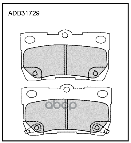 

Тормозные колодки ALLIED NIPPON ADB31729