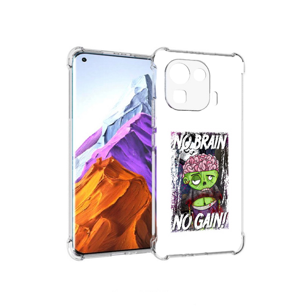 

Чехол MyPads Tocco для Xiaomi 11 Pro глупый зомби (PT144585.286.289), Прозрачный, Tocco