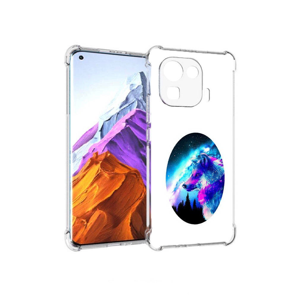 

Чехол MyPads Tocco для Xiaomi 11 Pro голубой волк (PT144585.286.293), Прозрачный, Tocco
