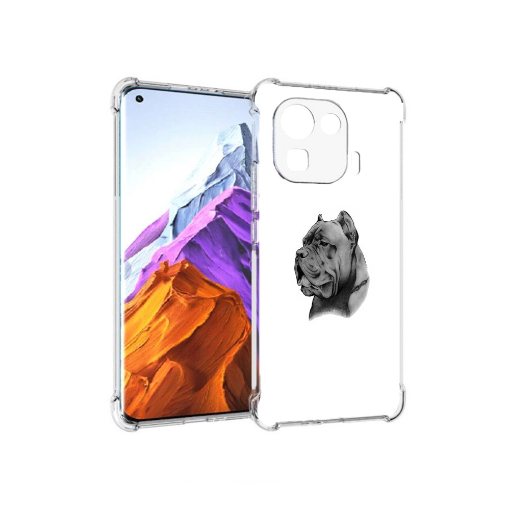 

Чехол MyPads Tocco для Xiaomi 11 Pro грозный бульдог (PT144585.286.300), Прозрачный, Tocco