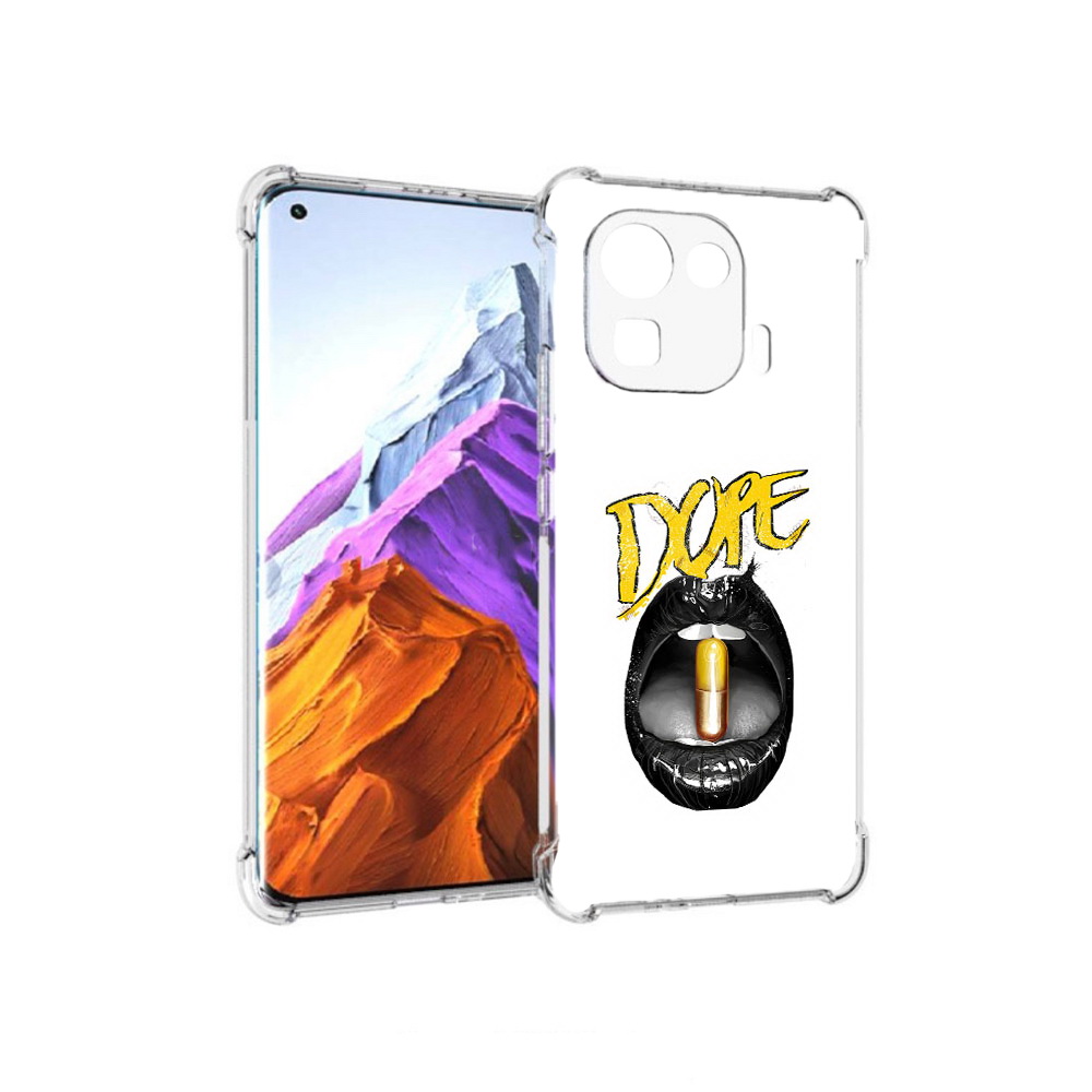 

Чехол MyPads Tocco для Xiaomi 11 Pro губы (PT144585.286.303), Прозрачный, Tocco