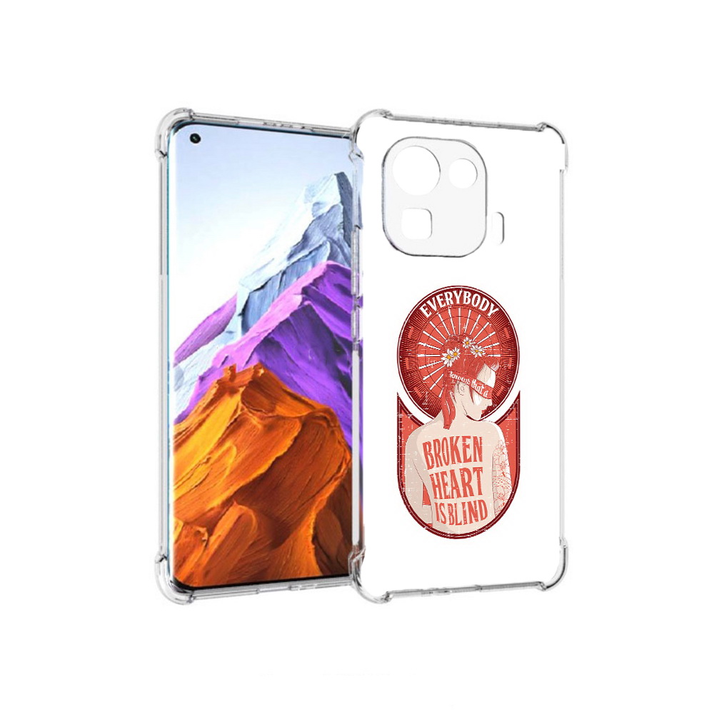 

Чехол MyPads Tocco для Xiaomi 11 Pro девушка разбитое сердце (PT144585.286.310), Прозрачный, Tocco
