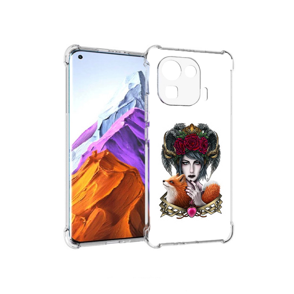 

Чехол MyPads Tocco для Xiaomi 11 Pro девушка с лисой (PT144585.286.314), Прозрачный, Tocco