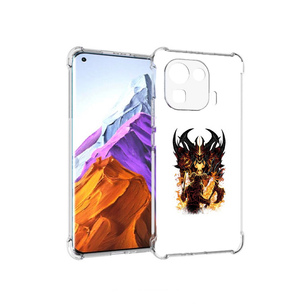 

Чехол MyPads Tocco для Xiaomi 11 Pro демон shadow fiend (PT144585.286.318), Прозрачный, Tocco
