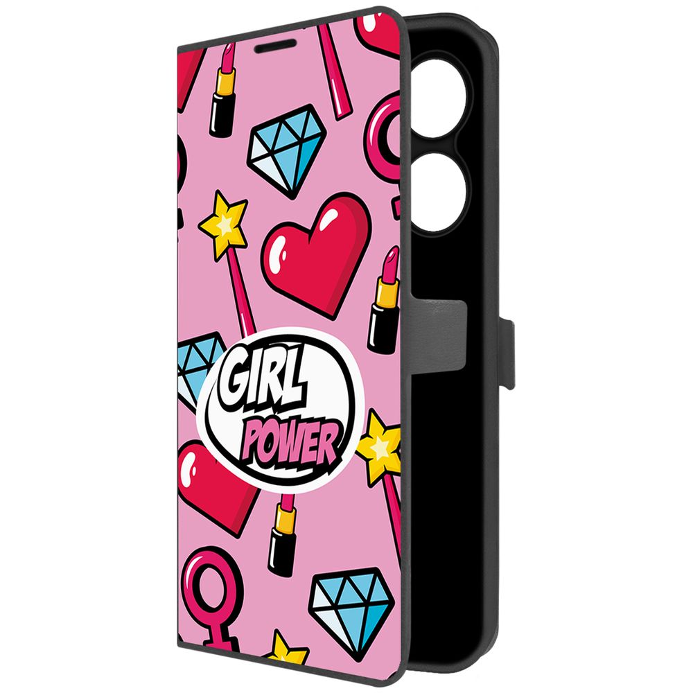 

Чехол-книжка Krutoff Eco Book для Xiaomi Poco C61 Girl Power (черный)