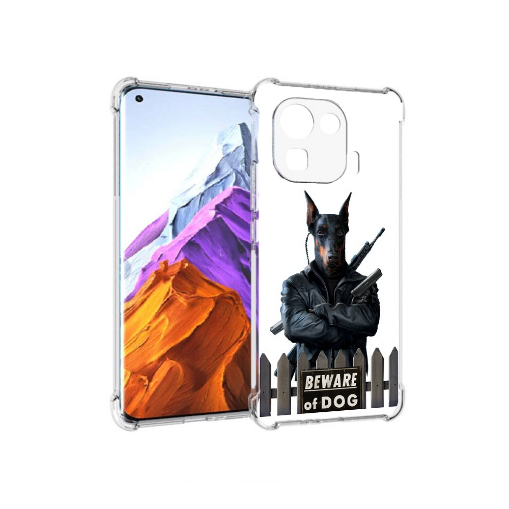 

Чехол MyPads Tocco для Xiaomi 11 Pro доберман (PT144585.286.332), Прозрачный, Tocco