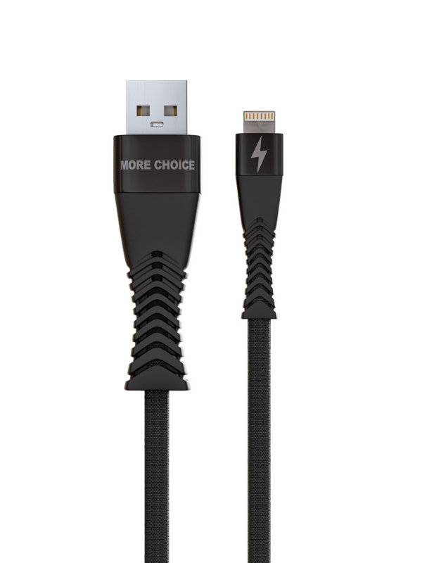 фото Кабель more choice smart k41si usb - lightning 1m black 4627151192208