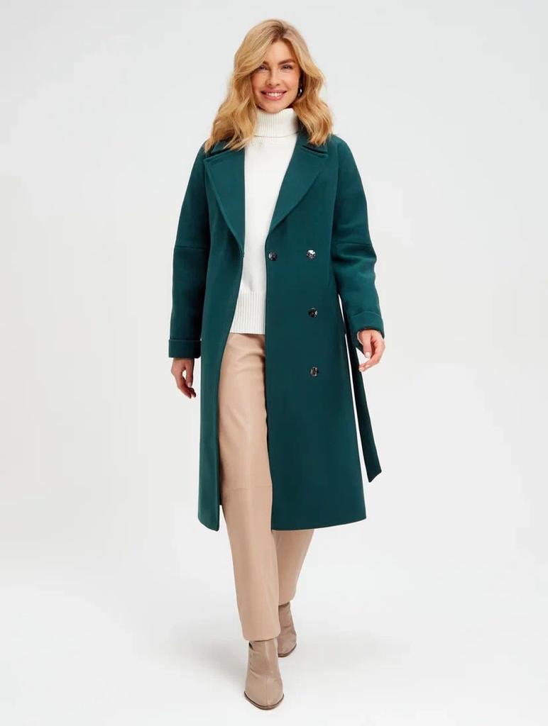 Пальто женское Giulia Rosetti 66655 зеленое 50 RU