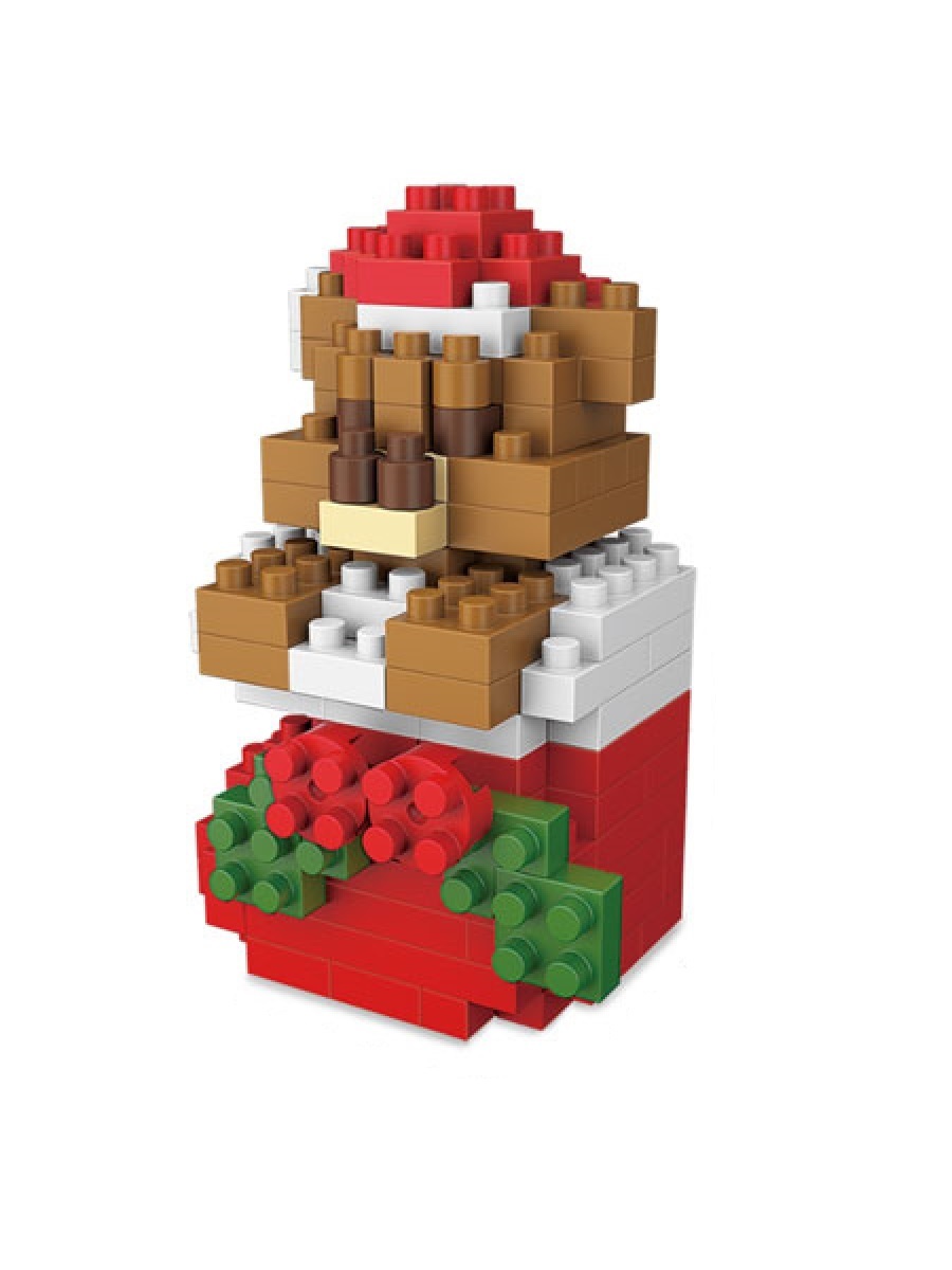 

Конструктор Wisehawk Новогодний мишка 126 дет. № 2511 New years bear Gift series