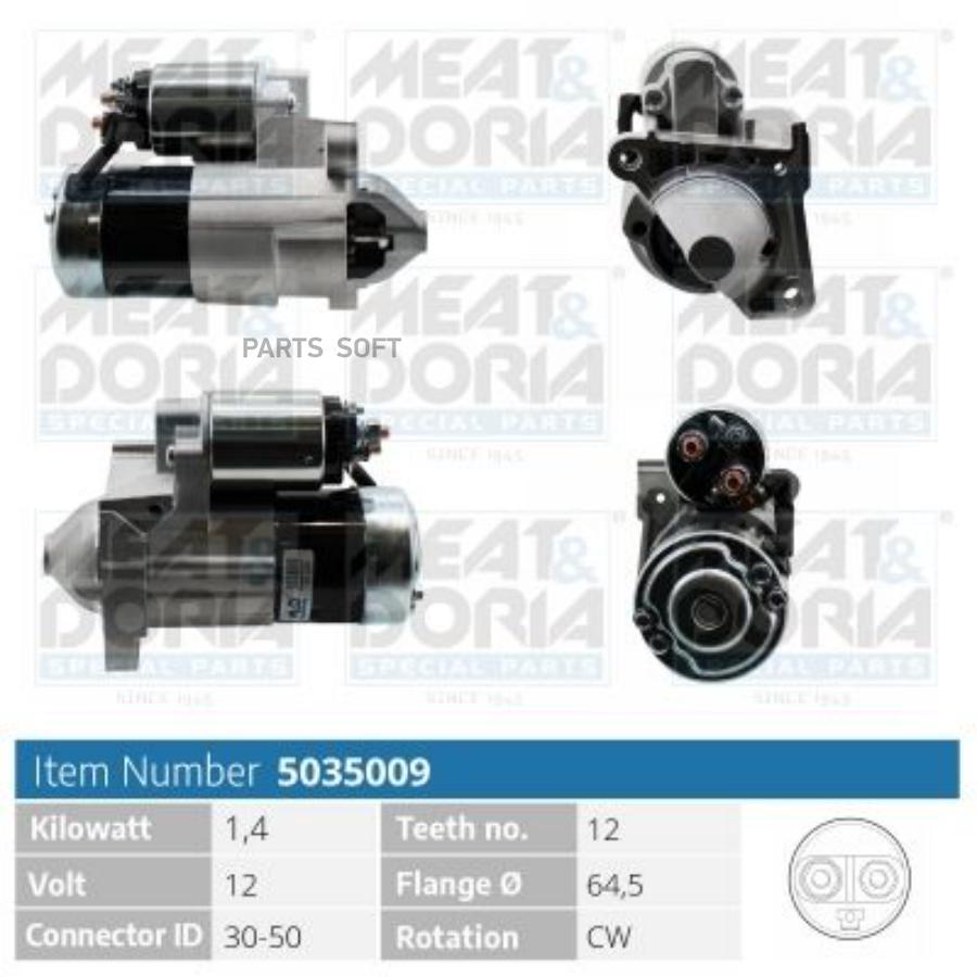 

Стартер 12V 1,4KW Dacia Logan (LS), Renault Clio II 1.5 dCi