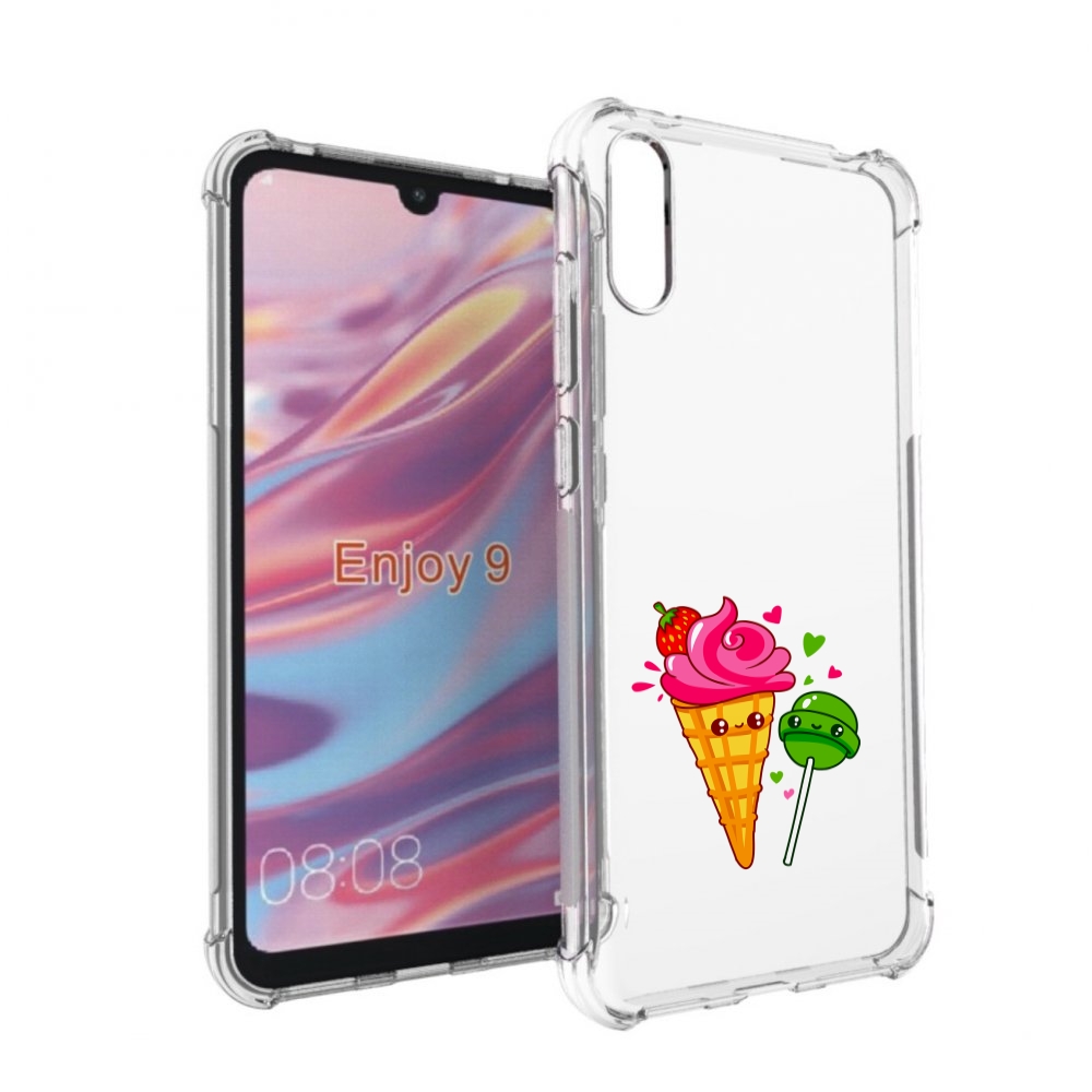 

Чехол бампер MyPads Вкусняшки для Huawei Enjoy 9., Прозрачный, Tocco