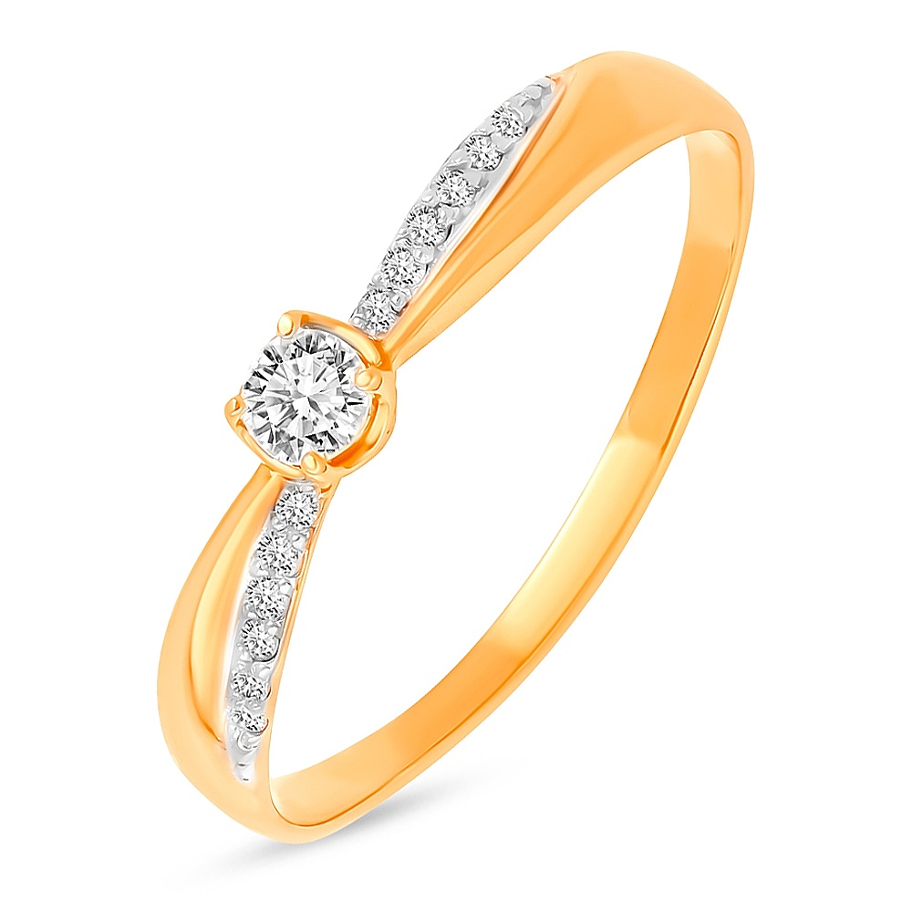 

Кольцо из золота р.  585Gold 101014479, бриллиант, 101014479