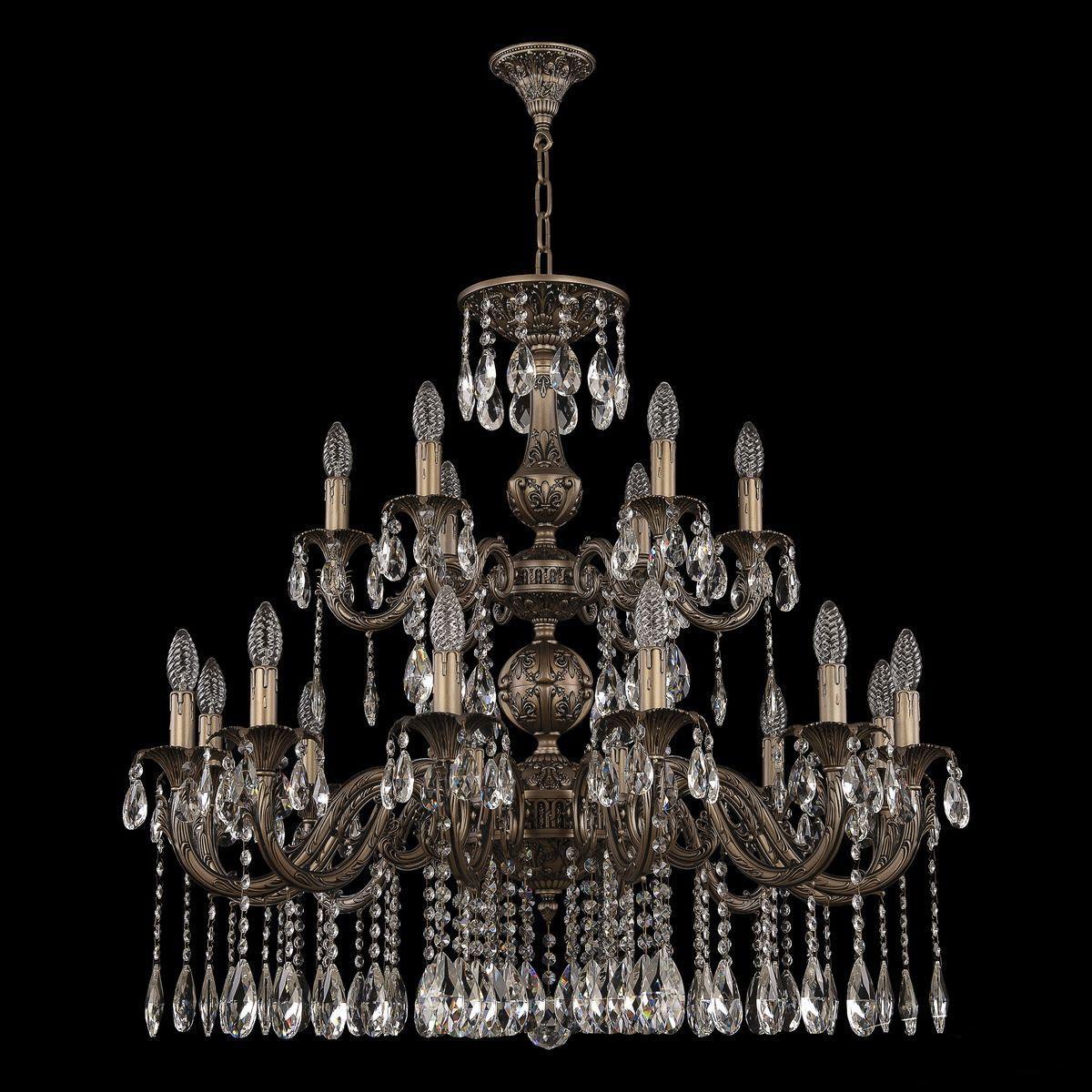 фото Подвесная люстра bohemia ivele al79101/12+6/300/2d a sgb bohemia ivele crystal