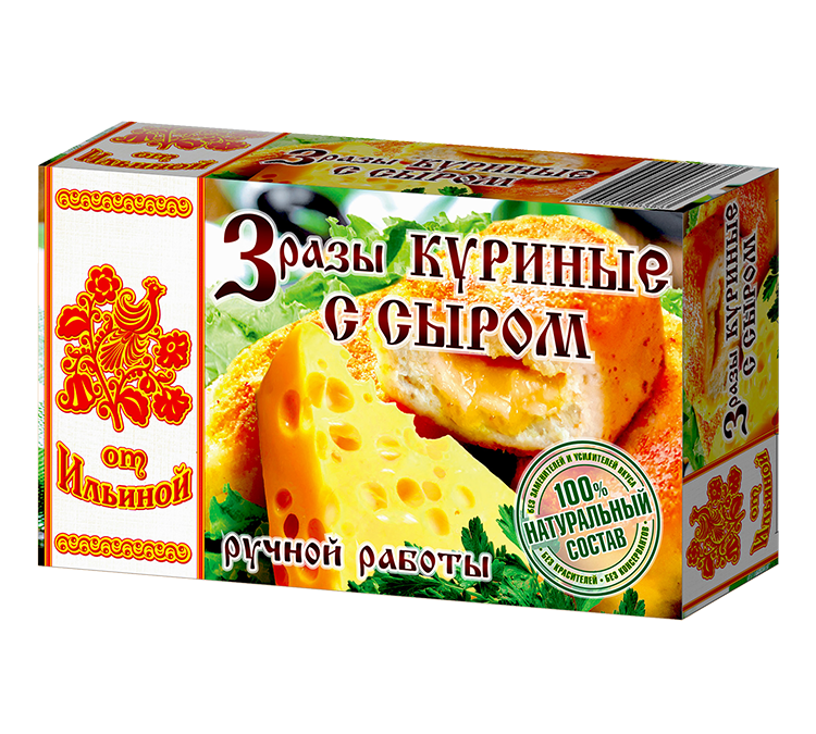 

Зразы От Ильиной куриные с сыром, замороженные, 500 г