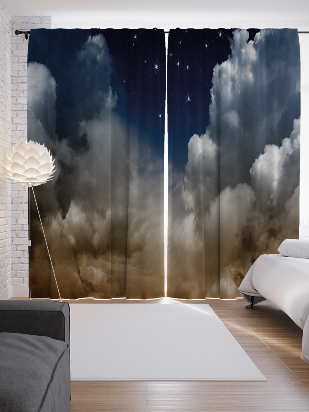 

Шторы JoyArty с фотопечатью "Грозовая ночь" из сатена, 290х265 см, Грозовая ночь