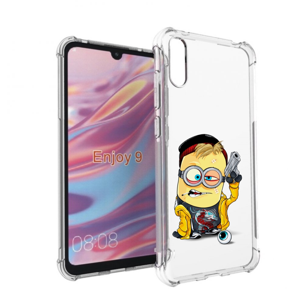 

Чехол бампер MyPads миньон бандит для Huawei Enjoy 9., Прозрачный, Tocco