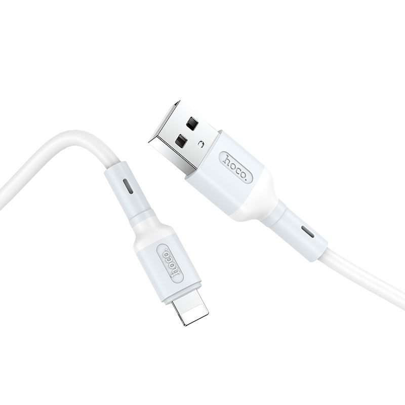 

Дата-кабель USB универсальный Lightning Hoco X65 (белый)