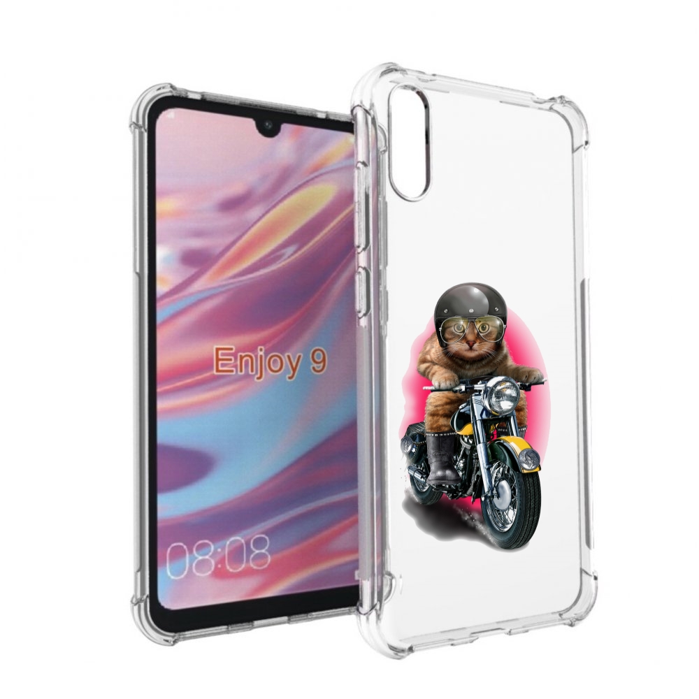 

Чехол бампер MyPads мото-кот для Huawei Enjoy 9., Прозрачный, Tocco