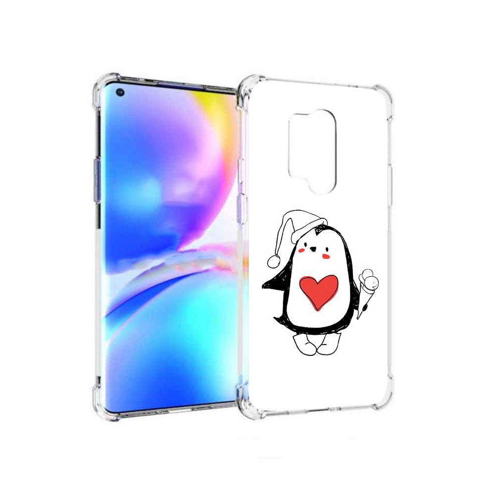 

Чехол MyPads Tocco для OnePlus 8 Pro Пингвин с мороженым (PT148281.139.135), Прозрачный, Tocco