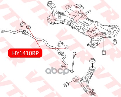 

Полиуретановая Втулка Стабилизатора Передней Подвески (D 20) VTR арт. HY1410RP