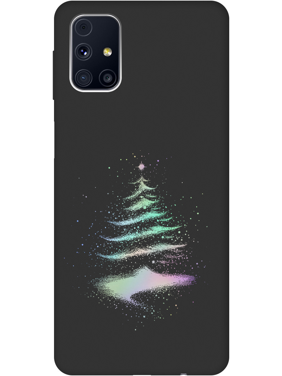 

Силиконовый чехол на Samsung Galaxy M31S с принтом "Елочка" матовый черный, Черный;серебристый, 723348241