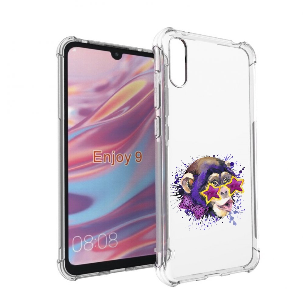 

Чехол бампер MyPads обезьяна в очках для Huawei Enjoy 9., Прозрачный, Tocco
