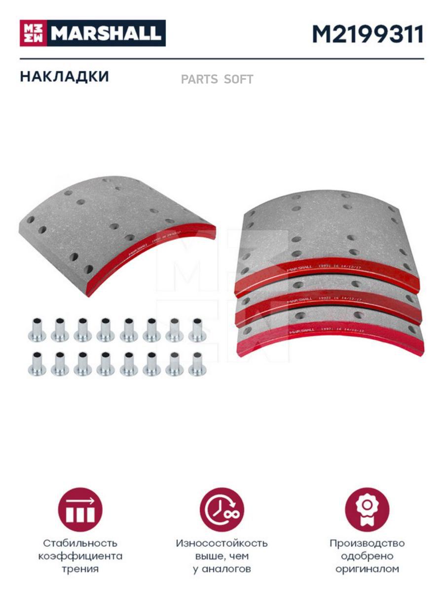 

Накладки торм. компл. HCV